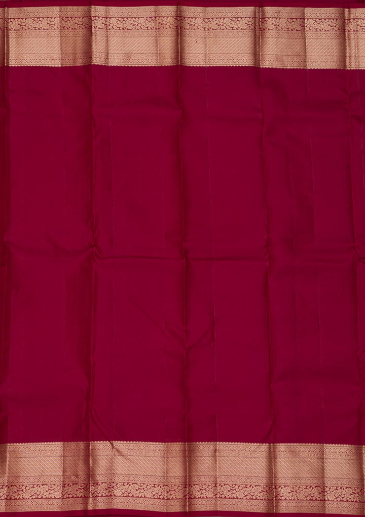 Maroon Zariwork Pure Silk Saree