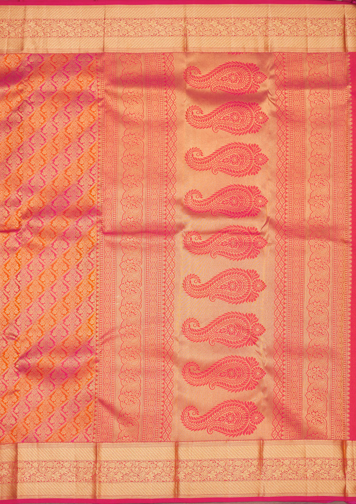 Maroon Zariwork Pure Silk Saree