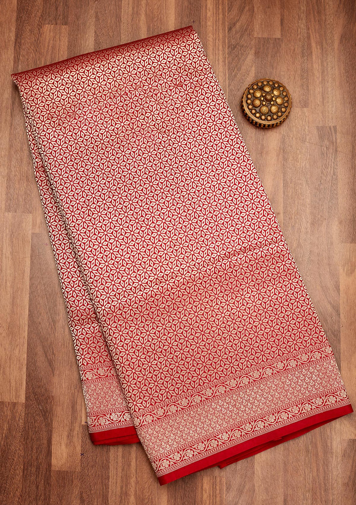 Maroon Zariwork Pure Silk Saree