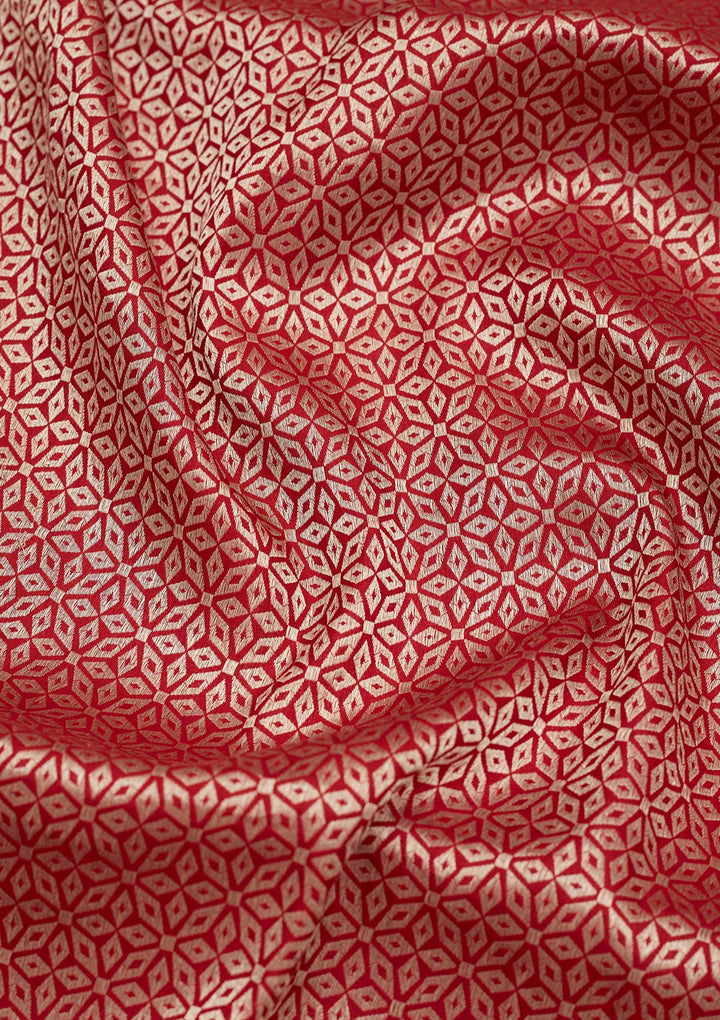 Maroon Zariwork Pure Silk Saree