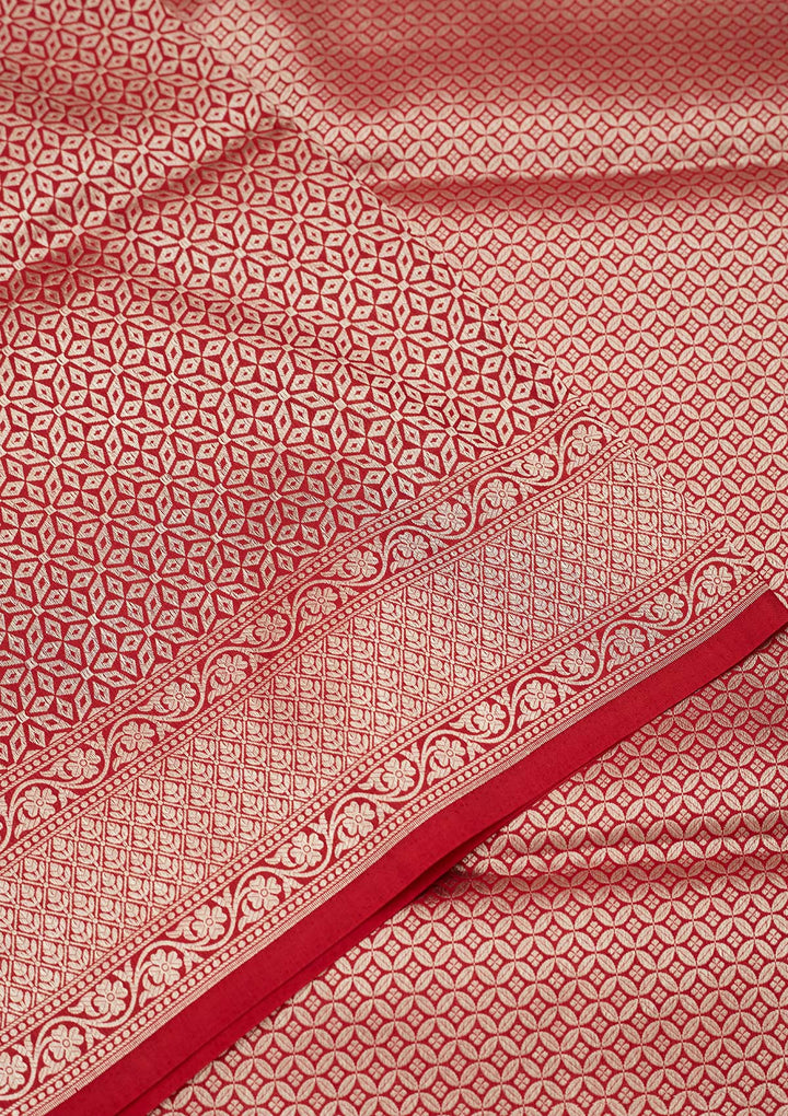 Maroon Zariwork Pure Silk Saree