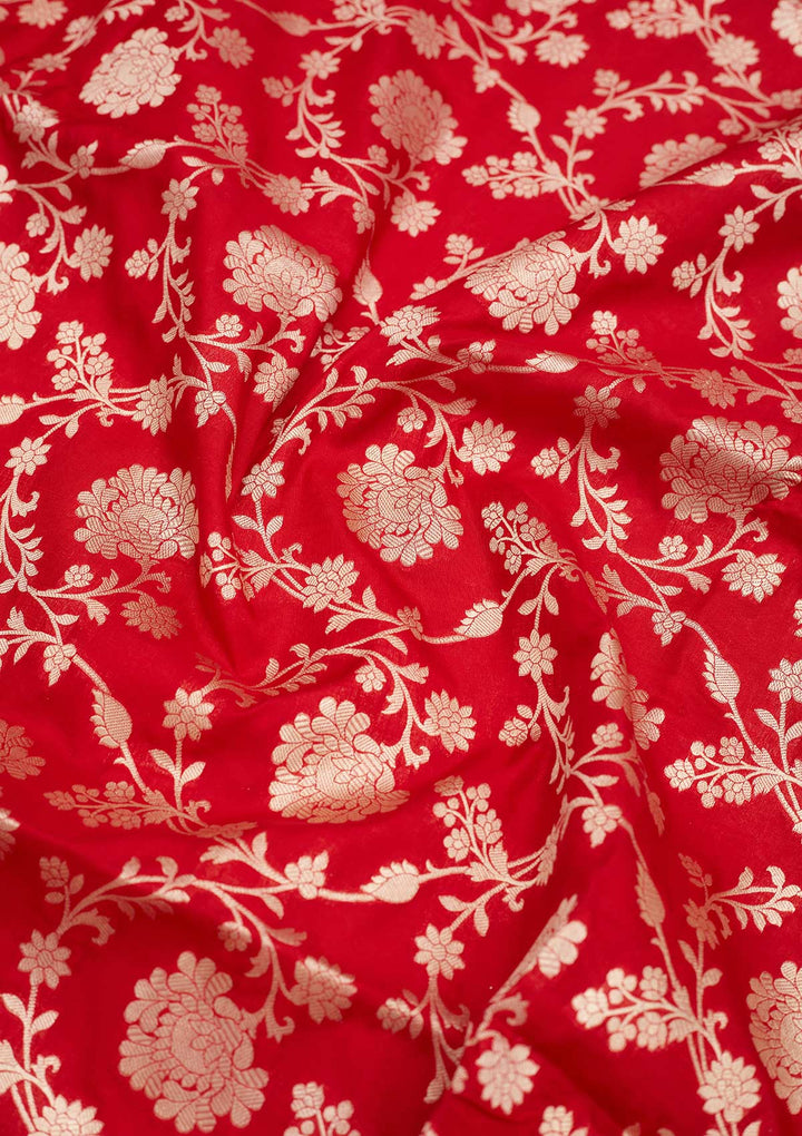Maroon Zariwork Pure Silk Saree