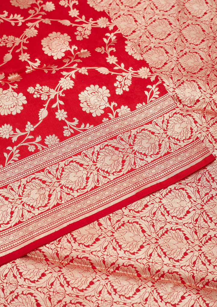 Maroon Zariwork Pure Silk Saree
