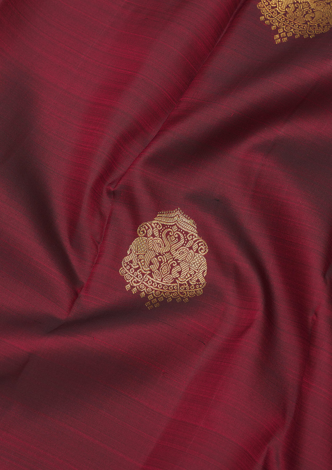 Maroon Zariwork Pure Silk Saree