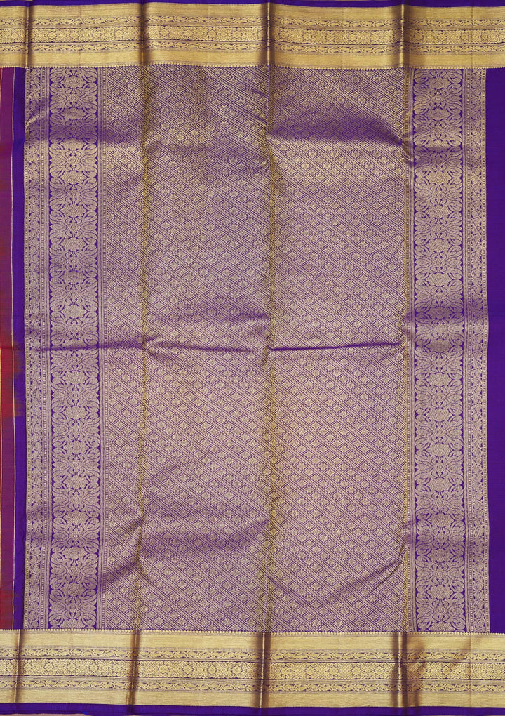 Maroon Zariwork Pure Silk Saree