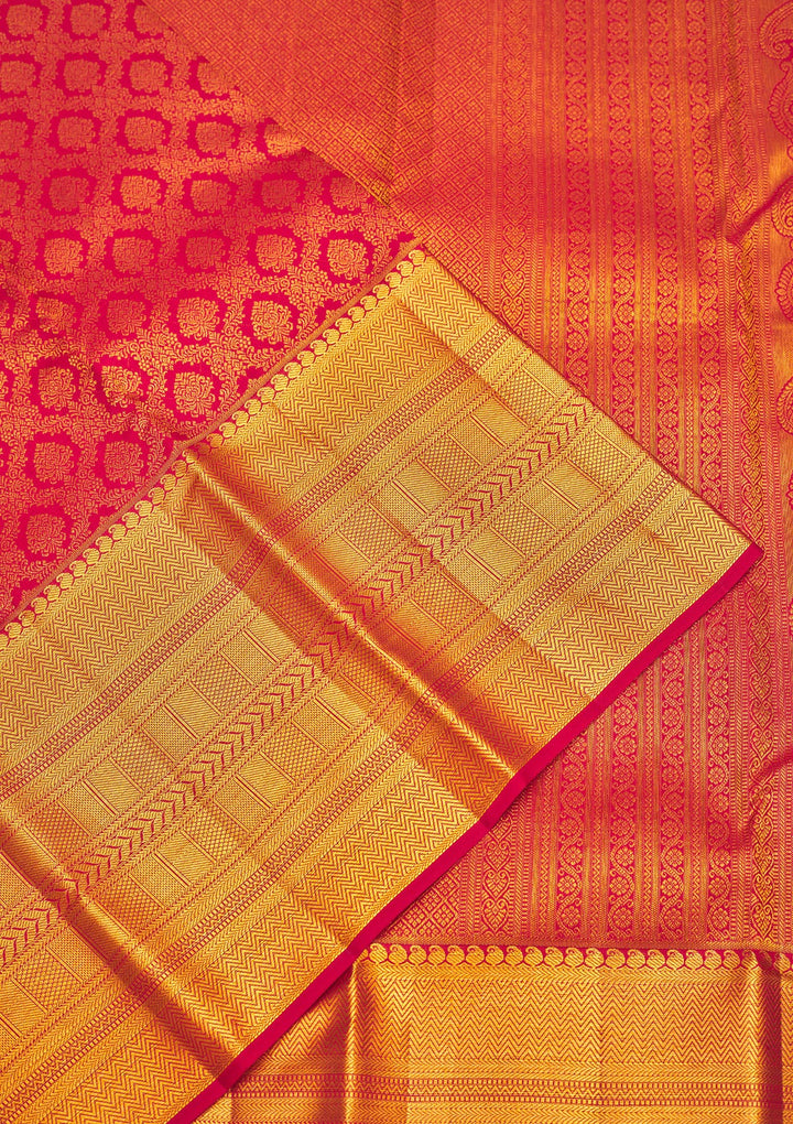 Maroon Zariwork Pure Silk Saree