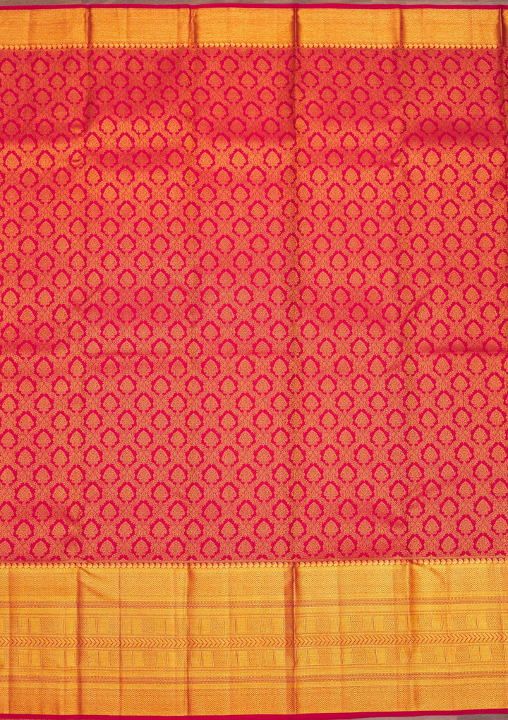 Maroon Zariwork Pure Silk Saree