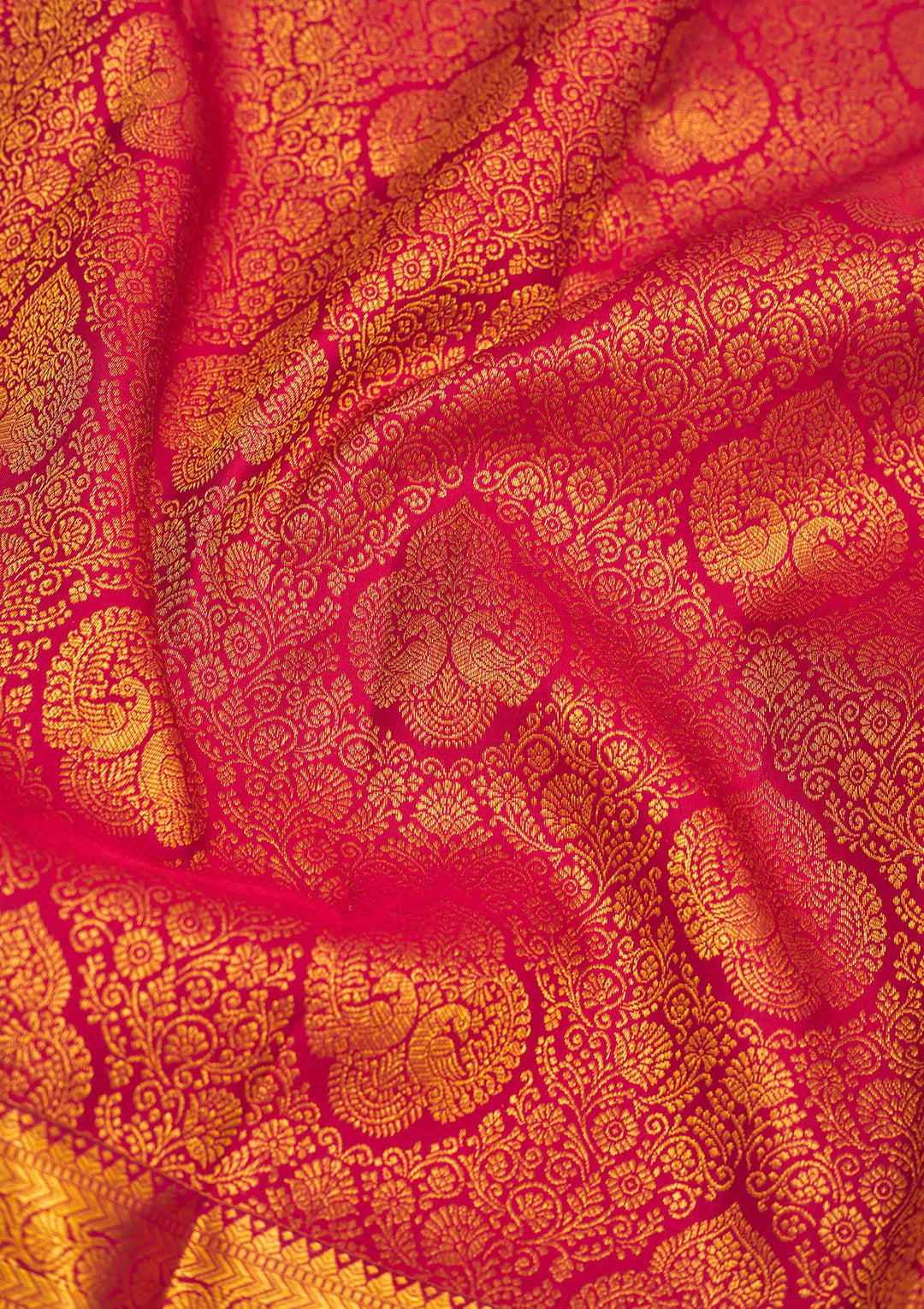 Maroon Zariwork Pure Silk Saree
