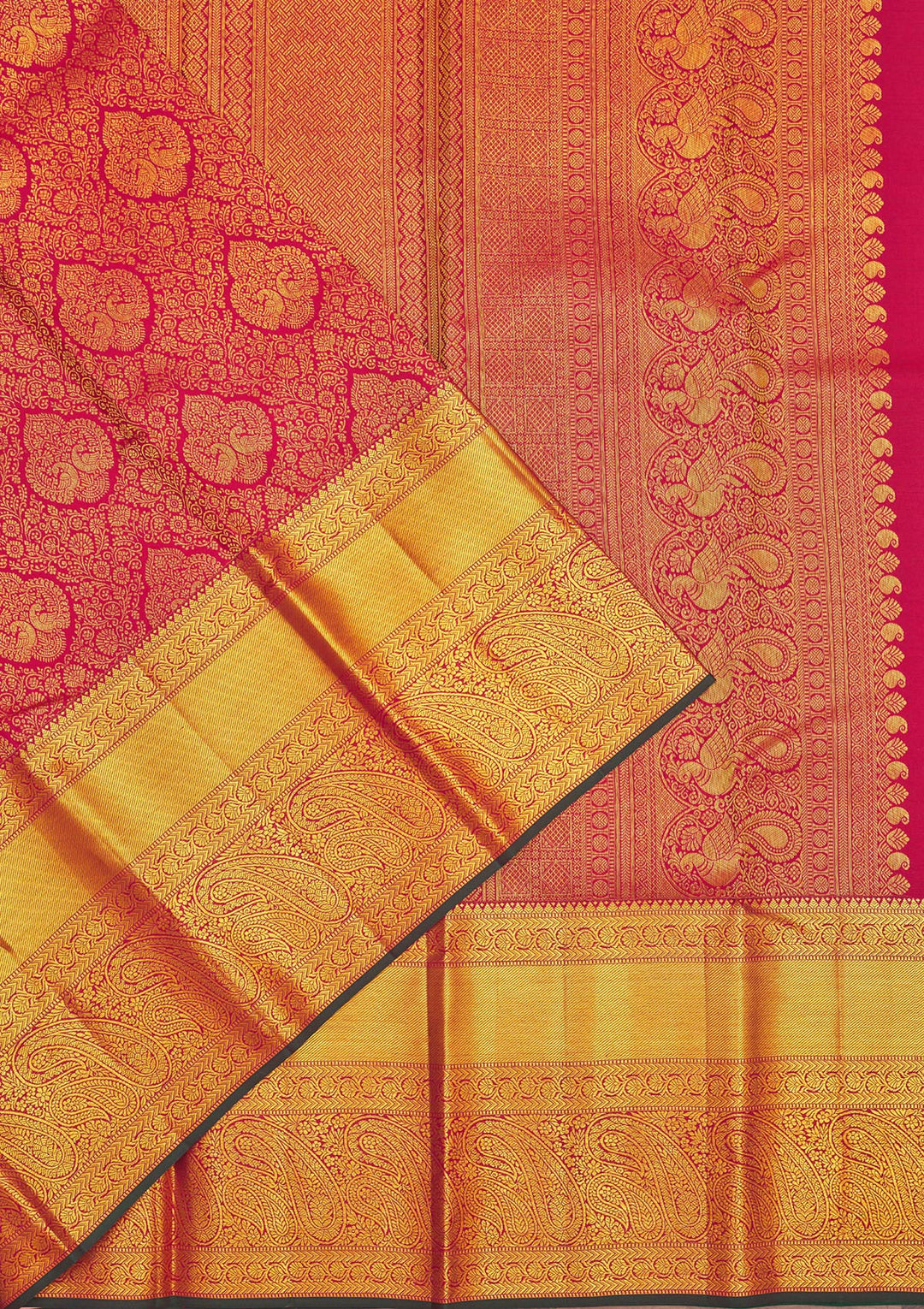 Maroon Zariwork Pure Silk Saree