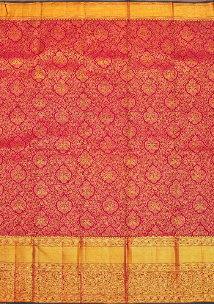 Maroon Zariwork Pure Silk Saree