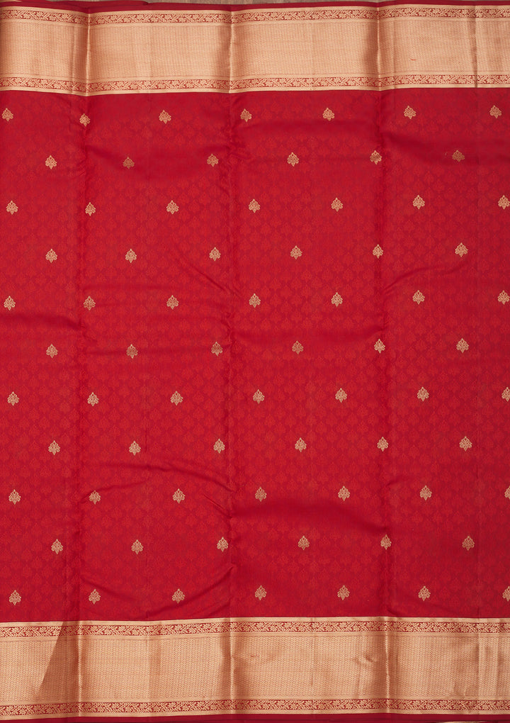 Maroon Zariwork Pure Silk Saree