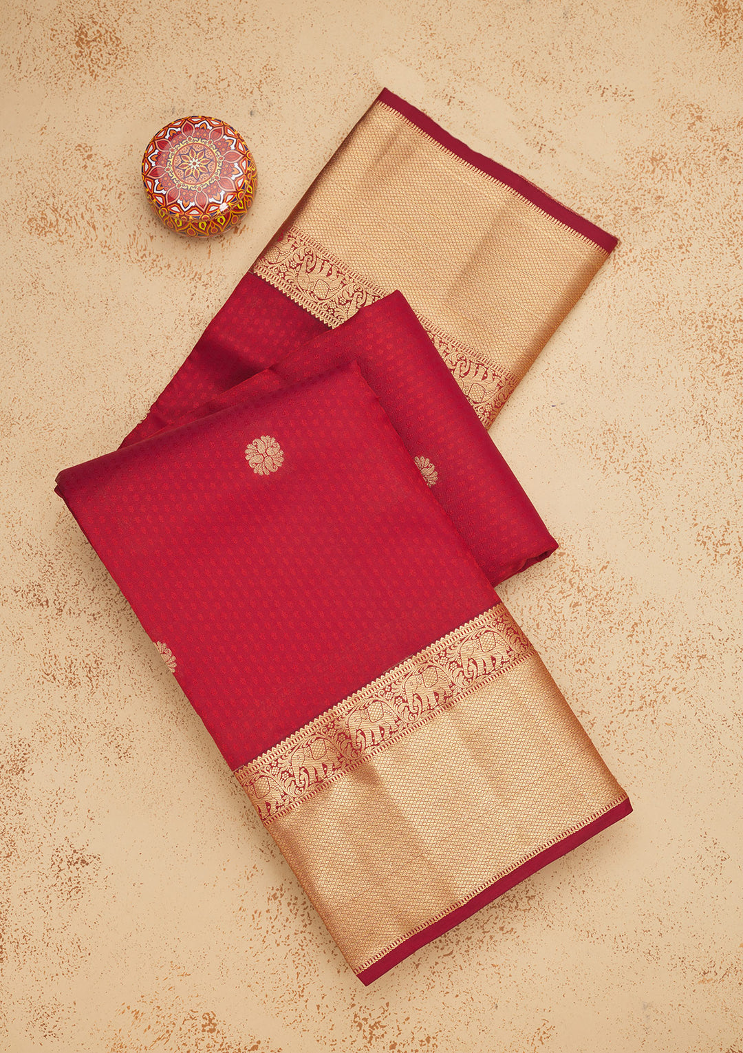 Maroon Zariwork Pure Silk Saree