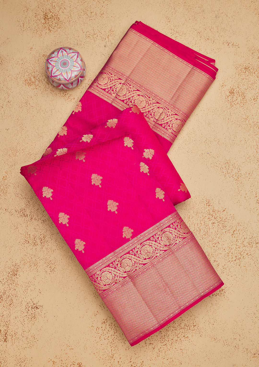 Maroon Zariwork Pure Silk Saree