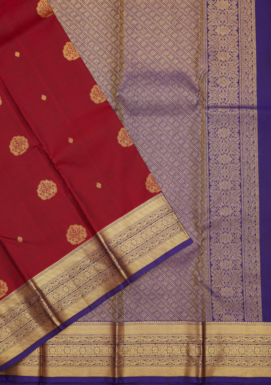 Maroon Zariwork Pure Silk Saree