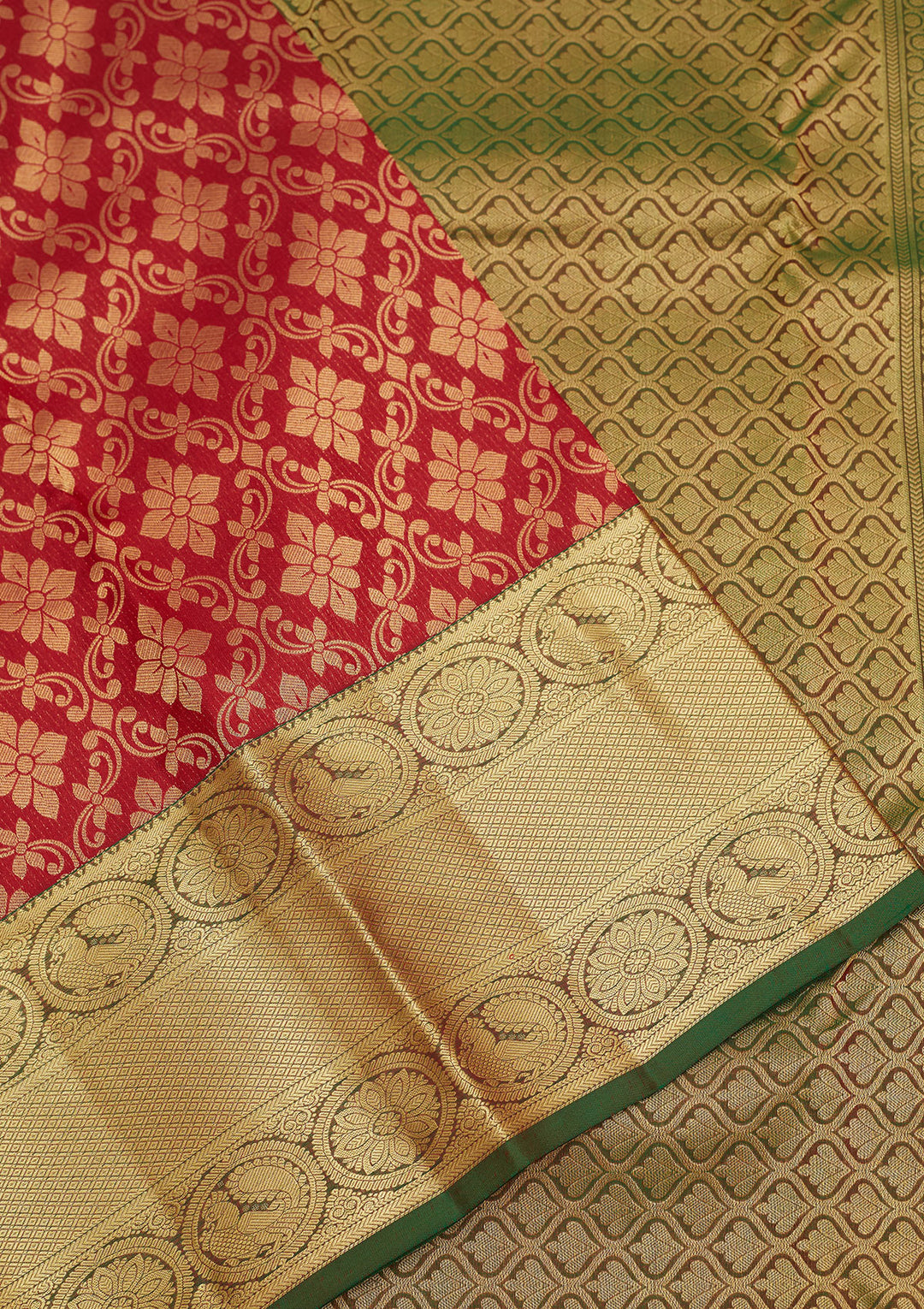 Maroon Zariwork Pure Silk Saree