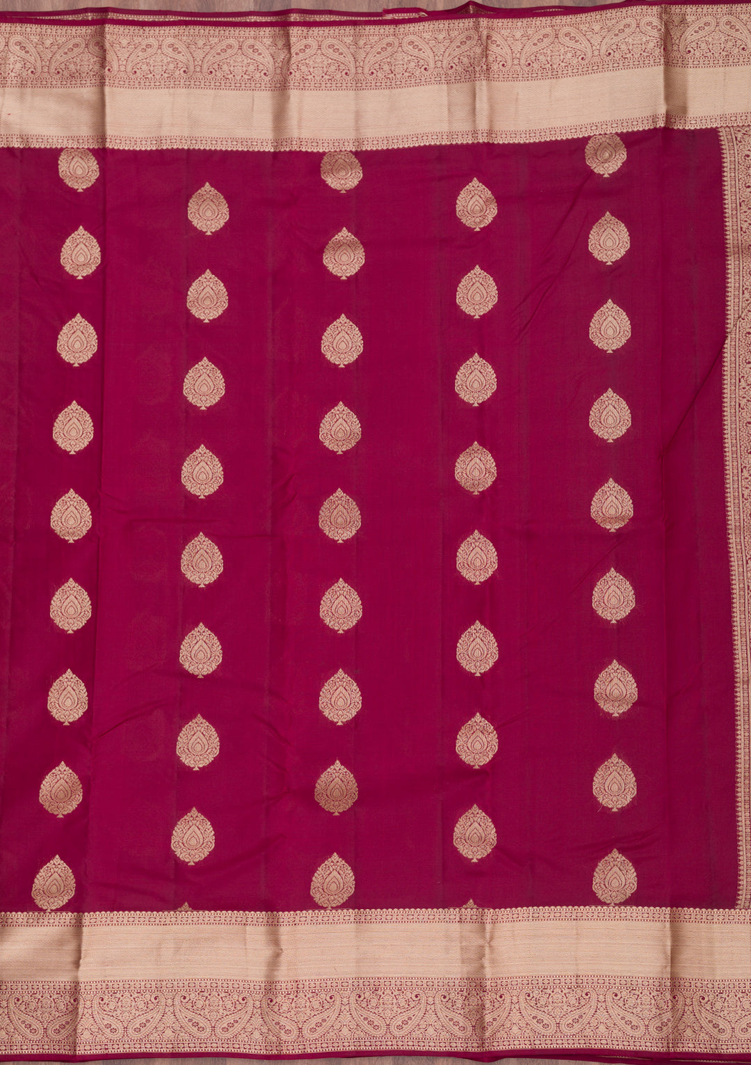 Maroon Zariwork Pure Silk Saree