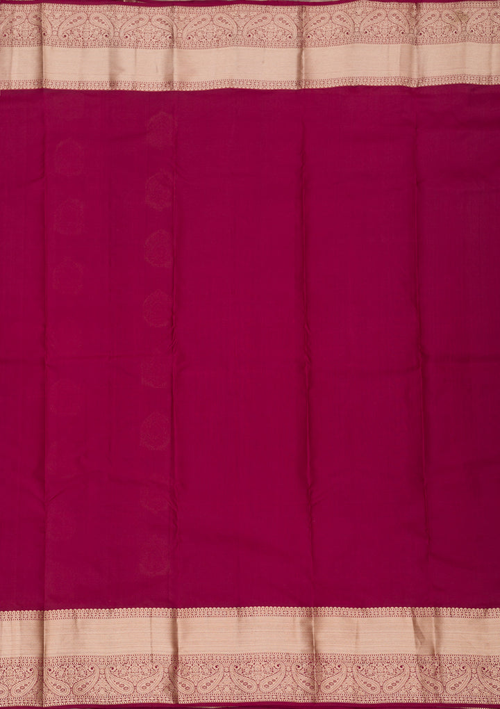 Maroon Zariwork Pure Silk Saree