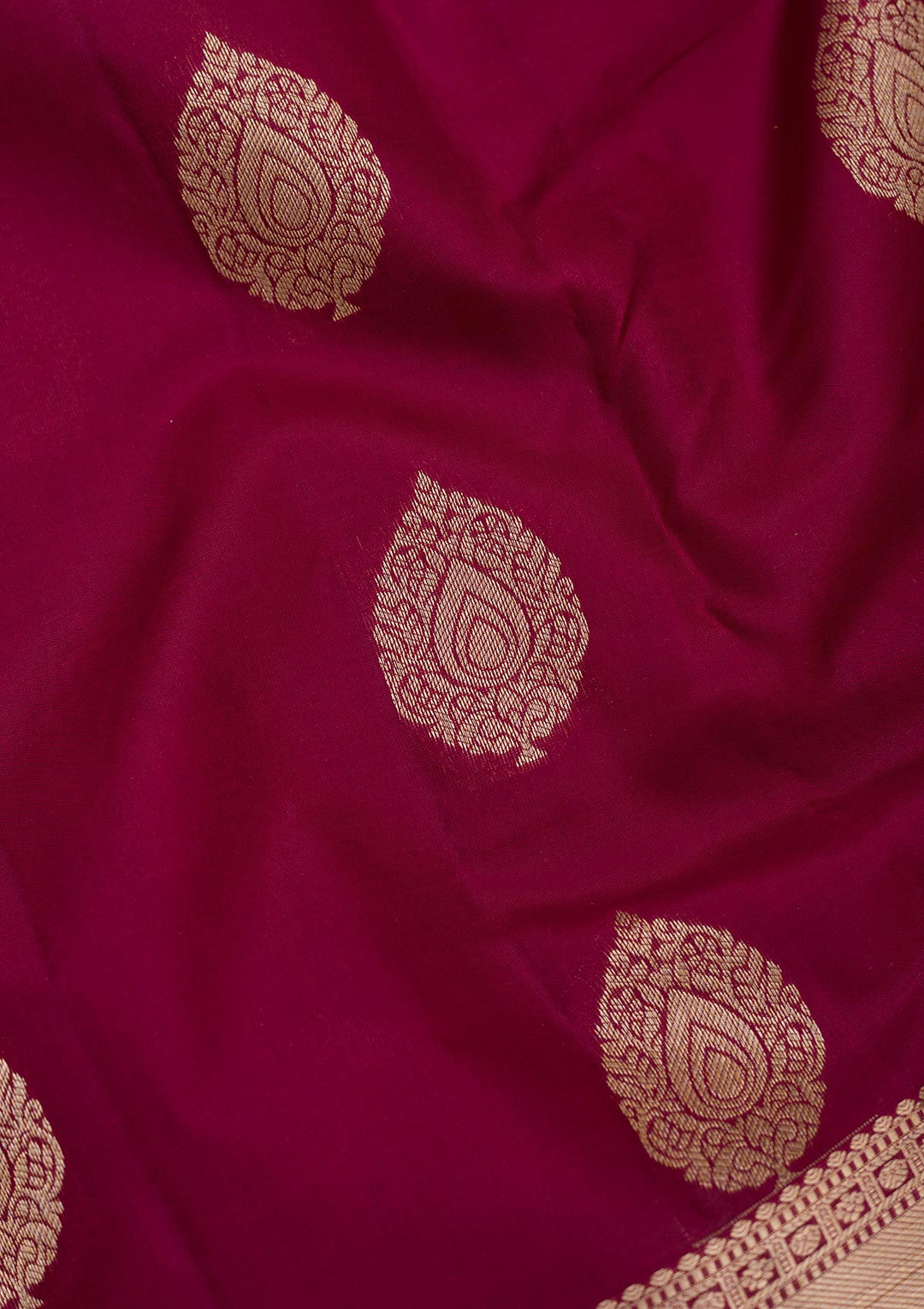Maroon Zariwork Pure Silk Saree