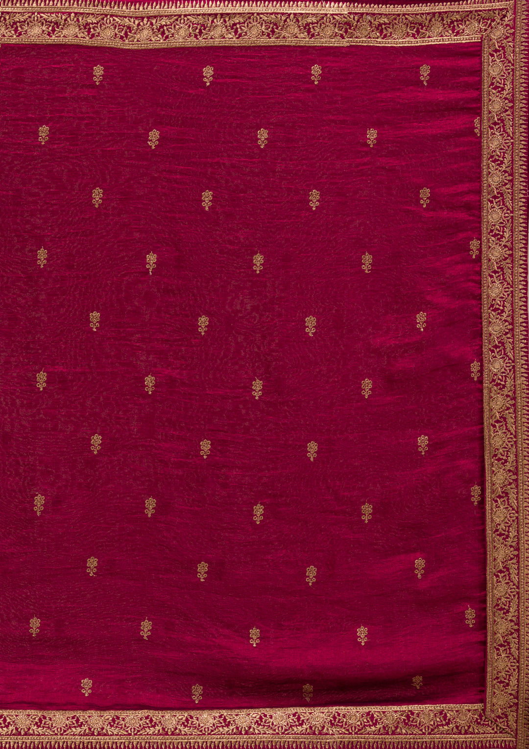 Maroon Zariwork Raw Silk Readymade Salwar Suit
