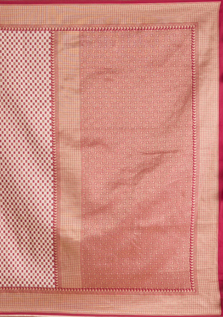 Maroon Zariwork Silk Saree