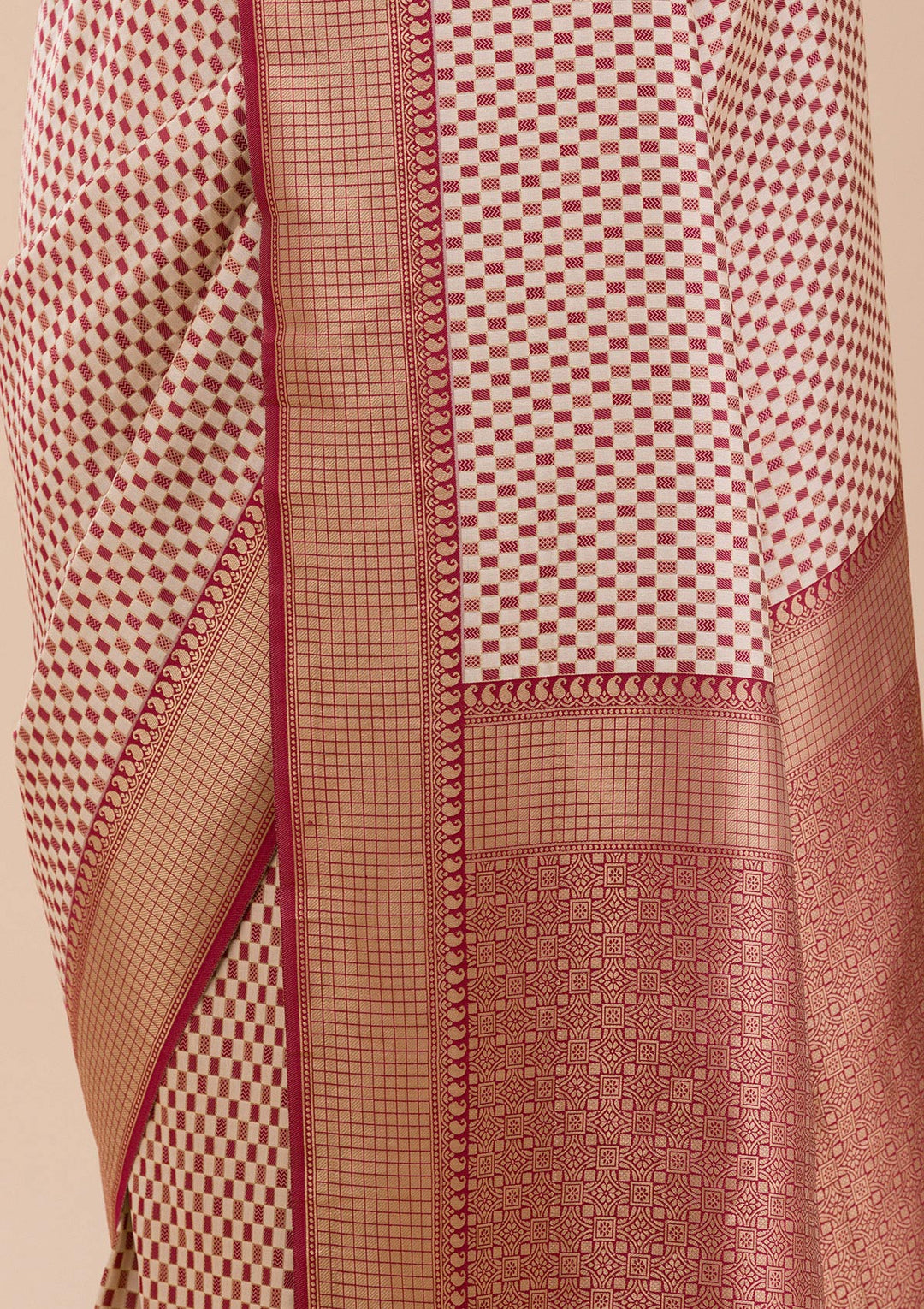 Maroon Zariwork Silk Saree