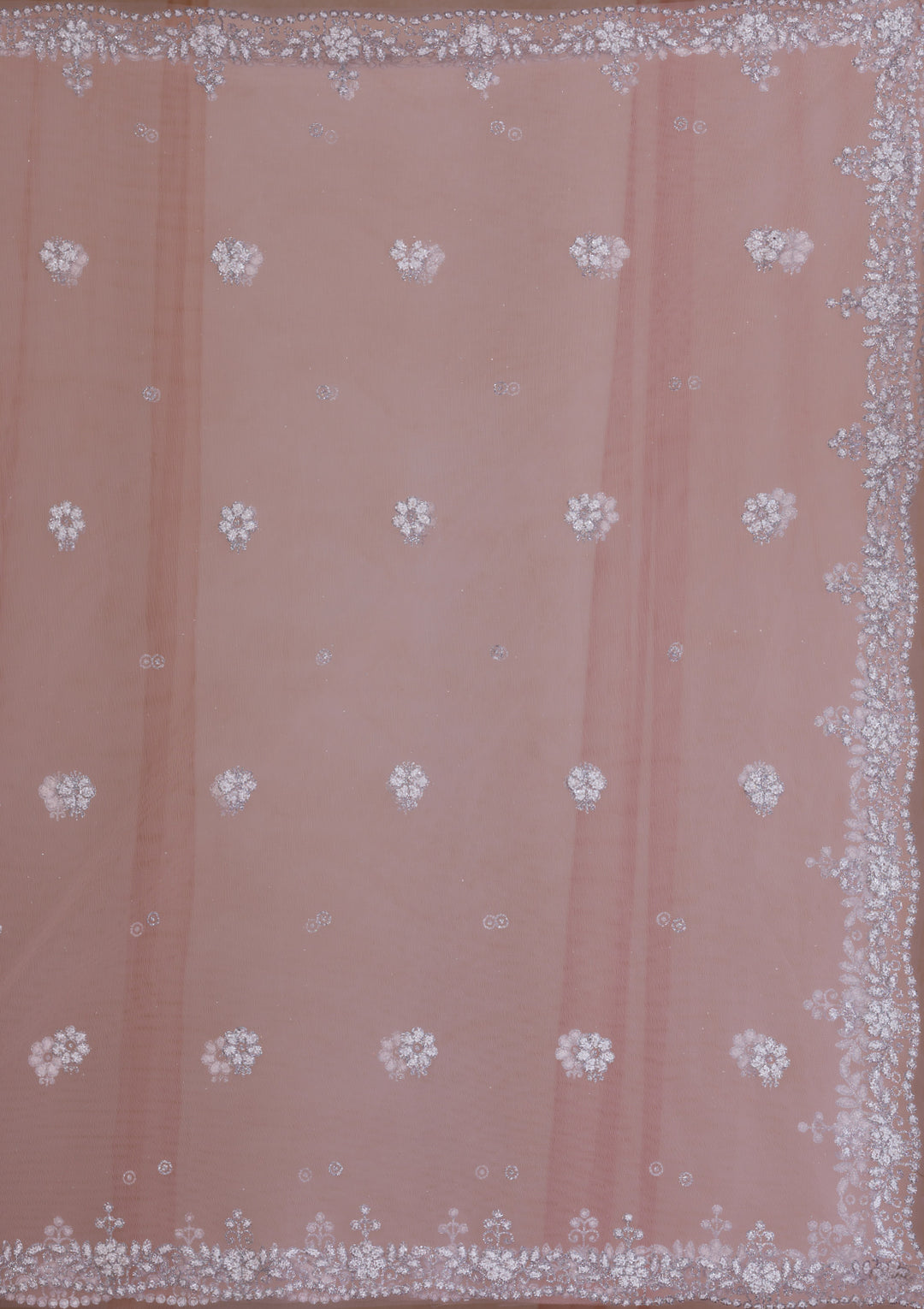 Mauve Cudana Net Readymade Lehenga