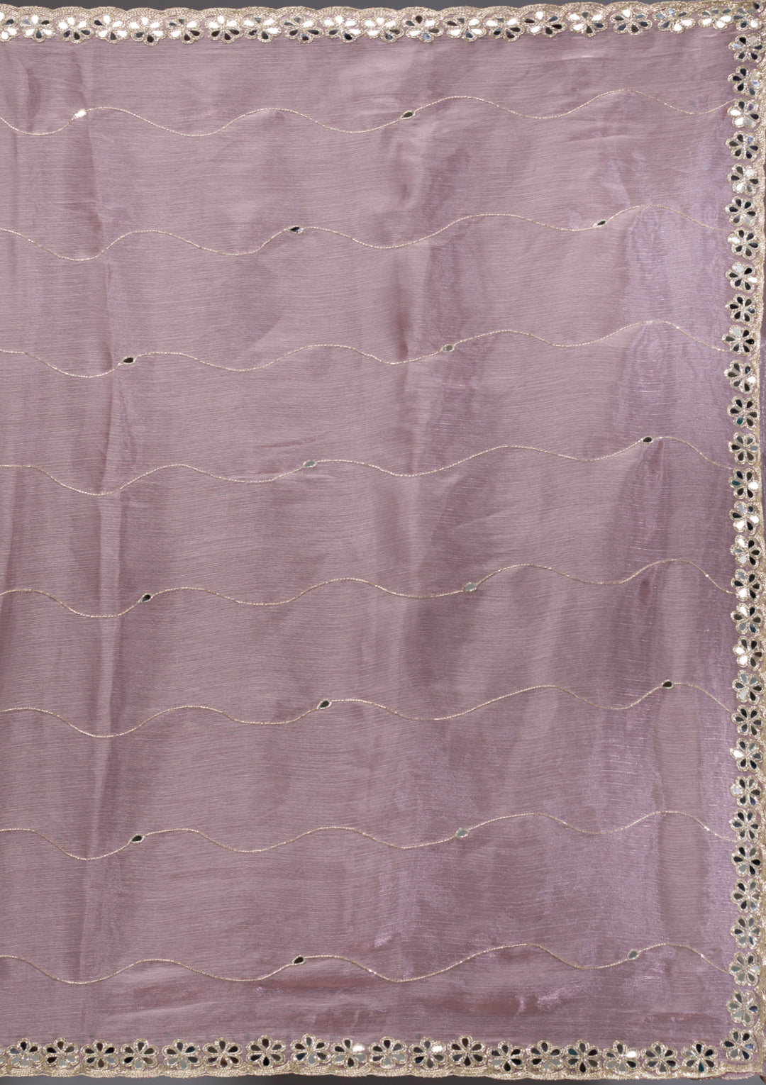 Mauve Stonework Georgette Saree