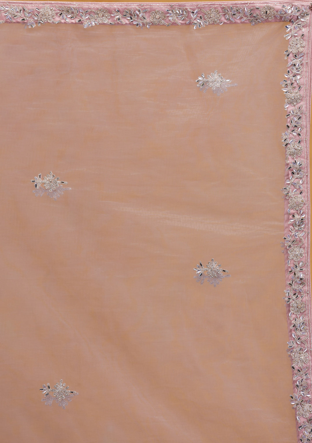Mauve Stonework Net Readymade Lehenga