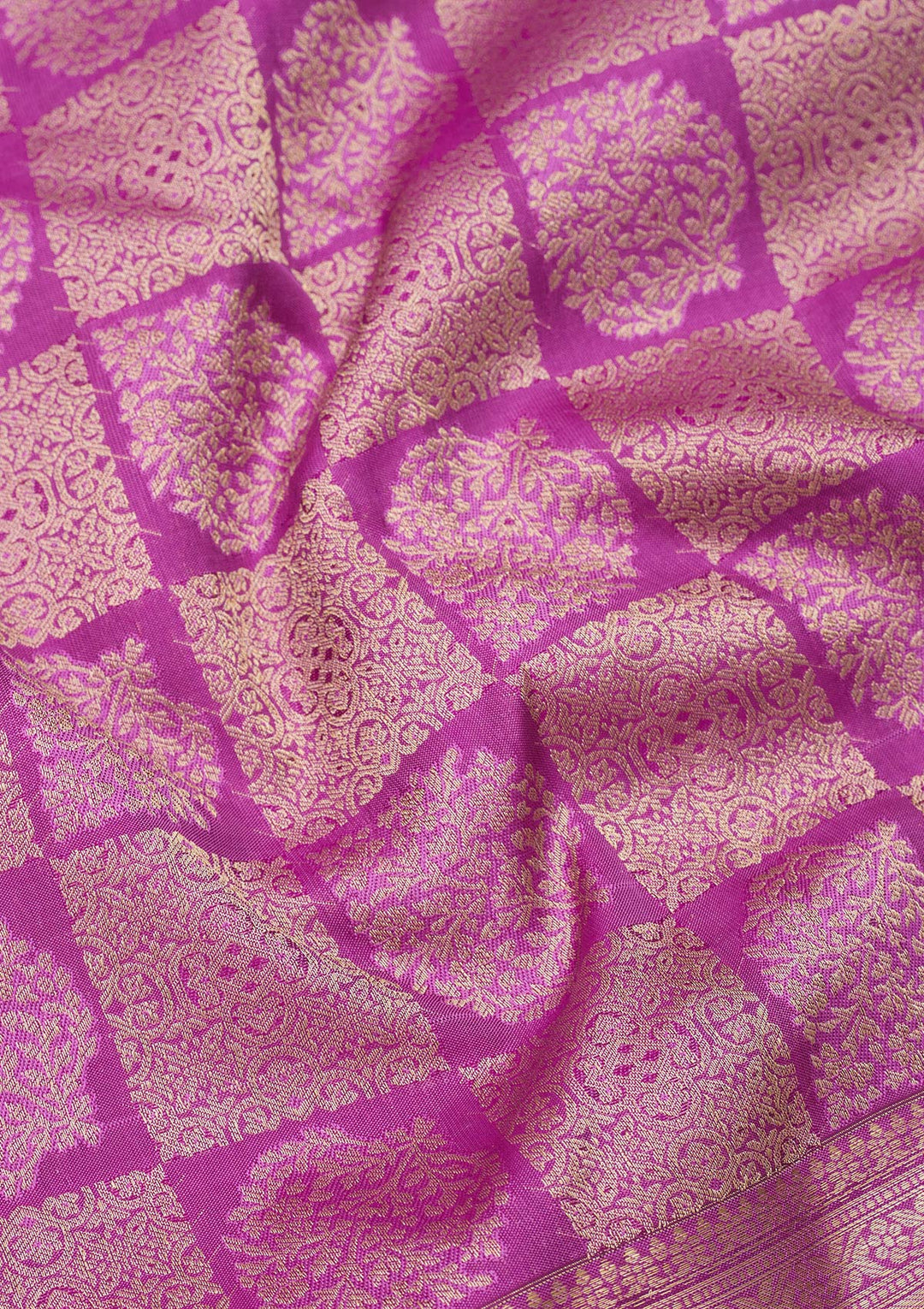 Mauve Zariwork Pure Silk Saree