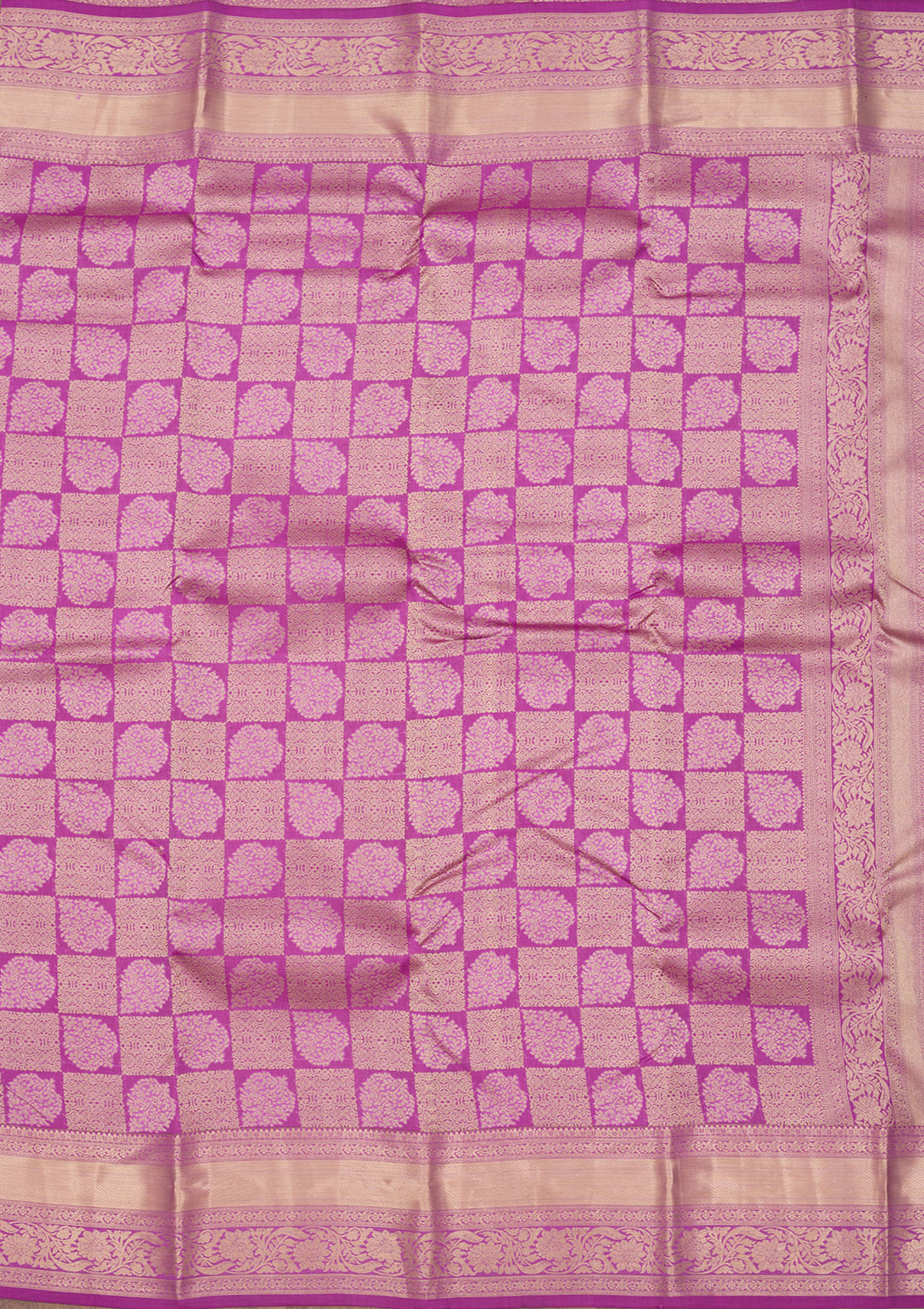 Mauve Zariwork Pure Silk Saree