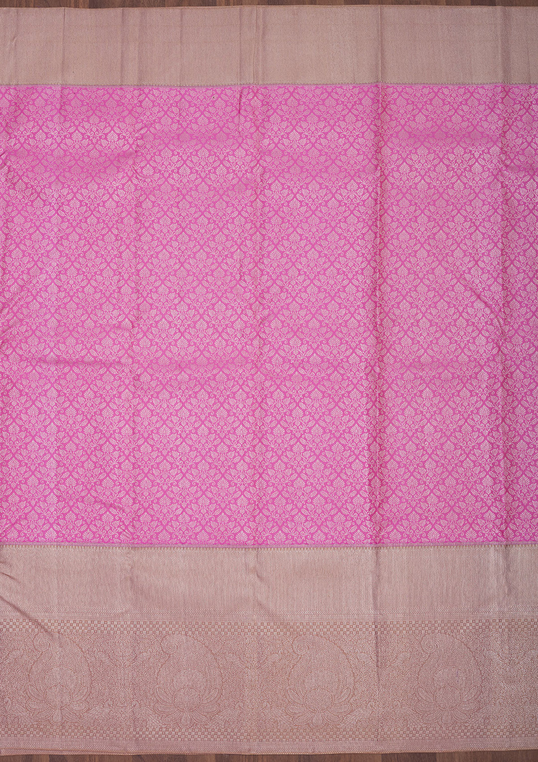Mauve Zariwork Pure Silk Saree