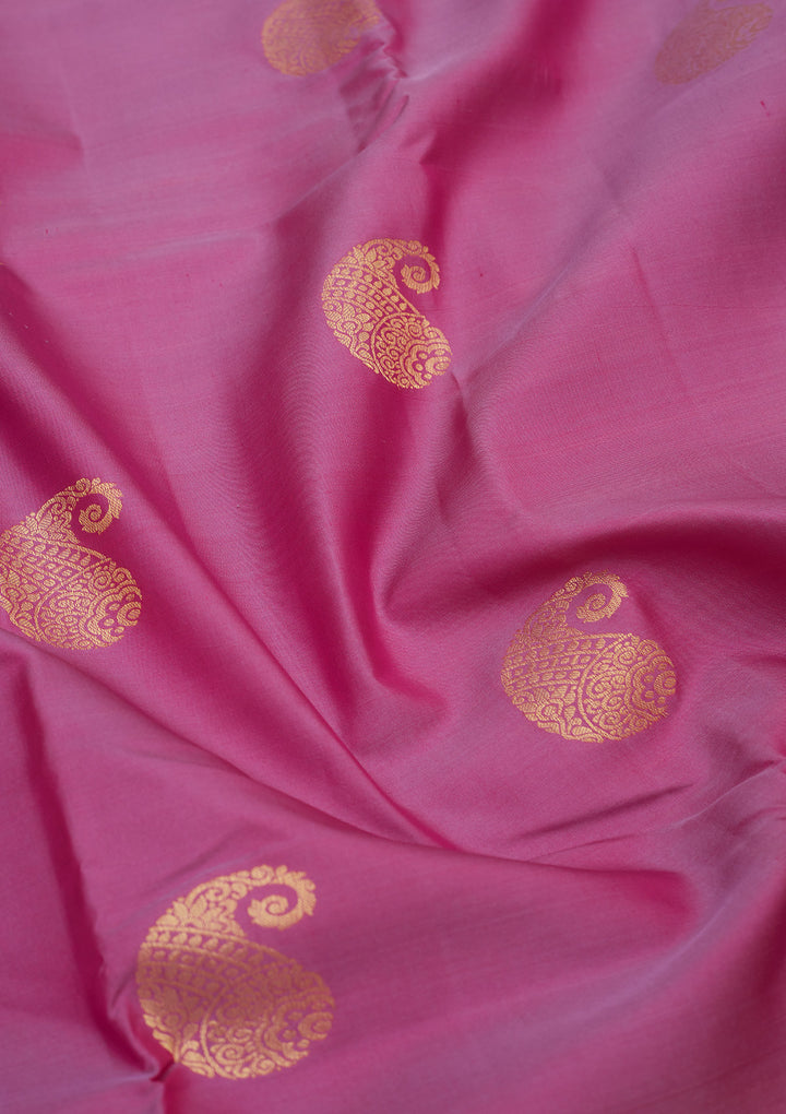 Mauve Zariwork Pure Silk Saree