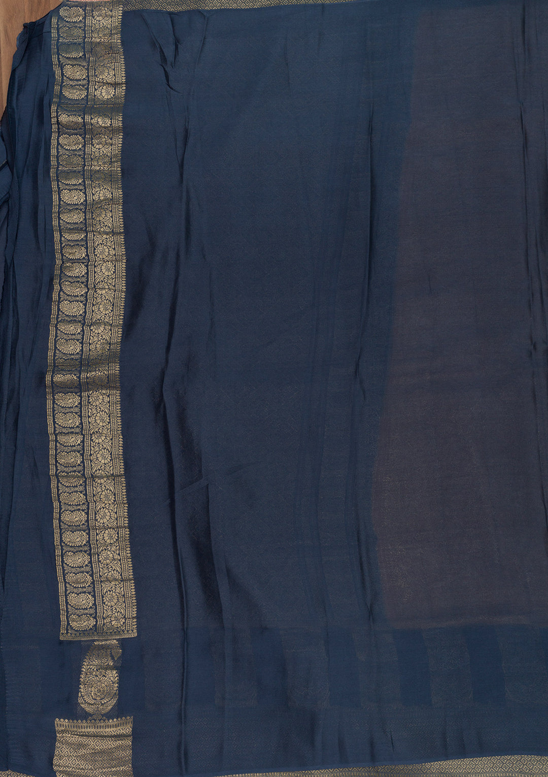 Peach Zariwork Banarasi Pure Silk Saree
