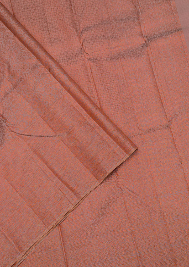 Mauve Zariwork Pure Silk Saree