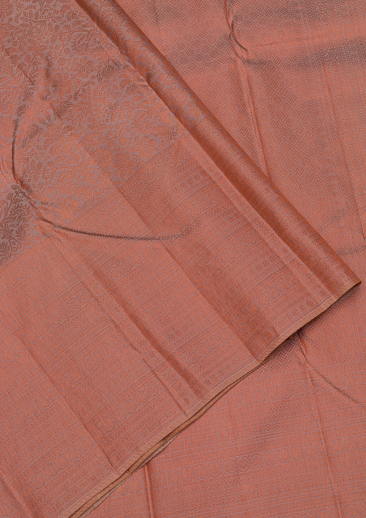 Mauve Zariwork Pure Silk Saree