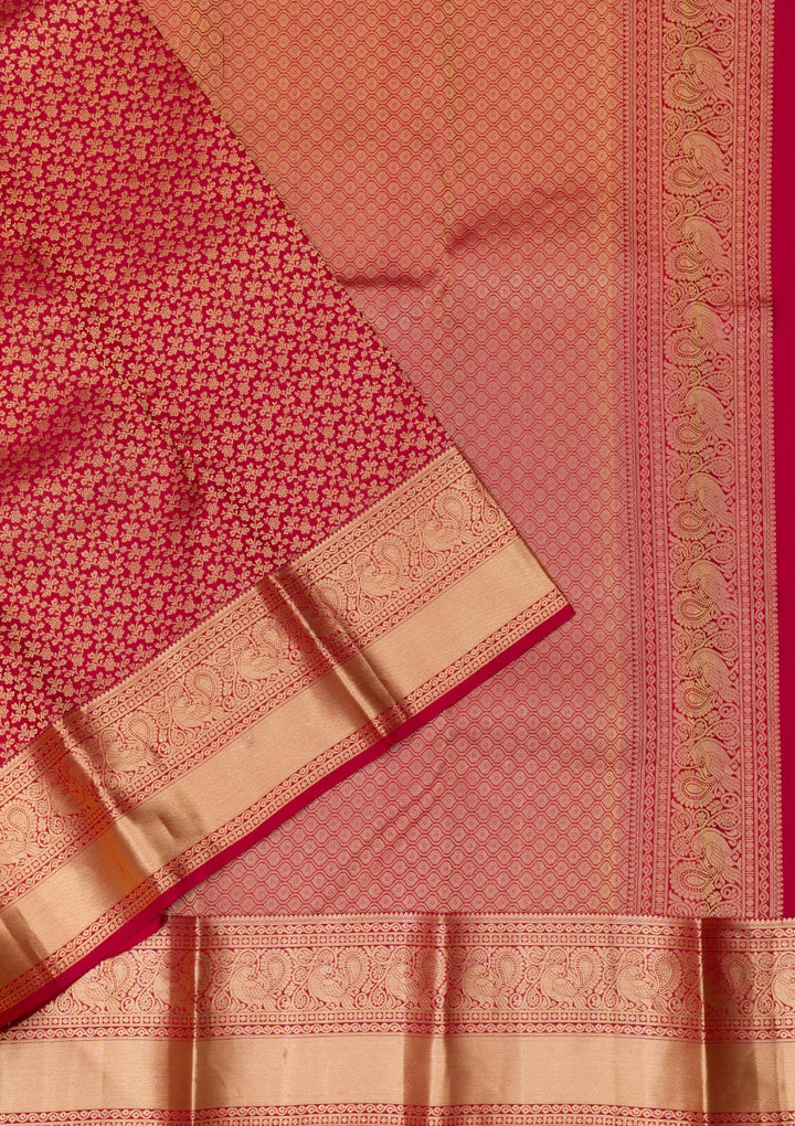 Mauve Zariwork Banarasi Pure Silk Saree