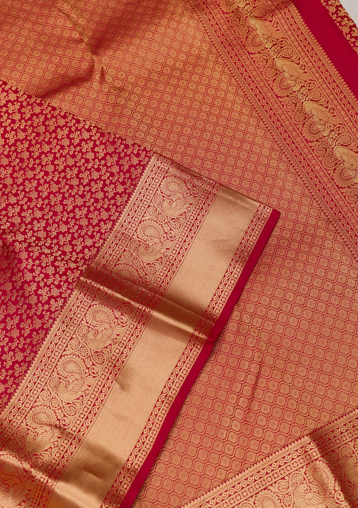 Mauve Zariwork Banarasi Pure Silk Saree