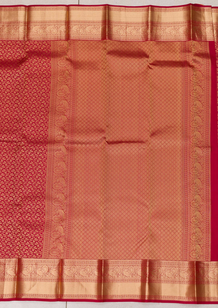 Mauve Zariwork Banarasi Pure Silk Saree