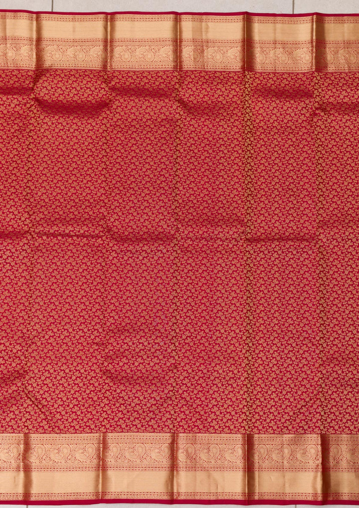 Mauve Zariwork Banarasi Pure Silk Saree