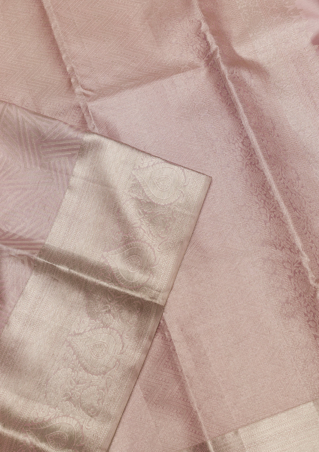 Mauve Zariwork Pure Silk Saree-Koskii
