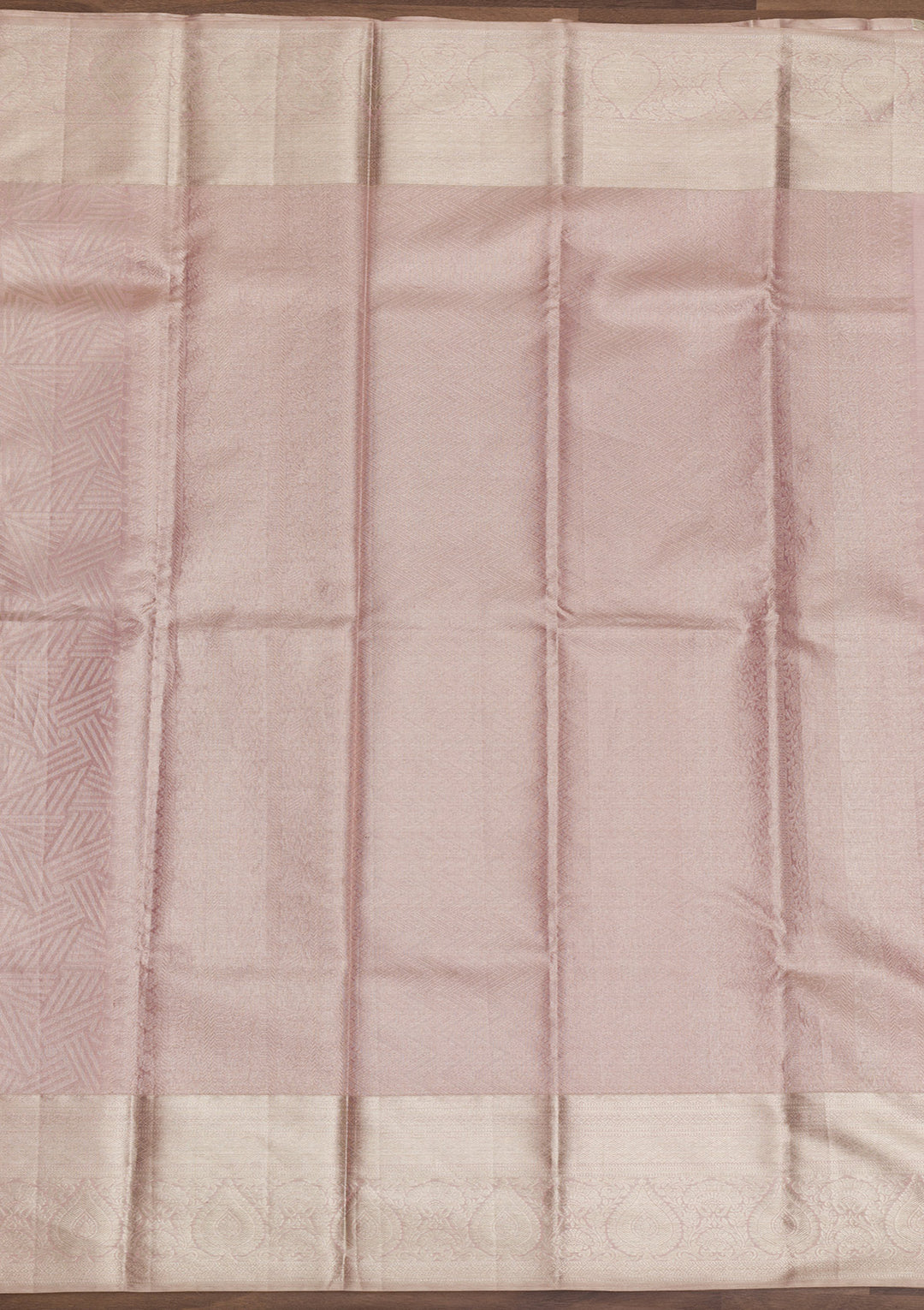 Mauve Zariwork Pure Silk Saree-Koskii