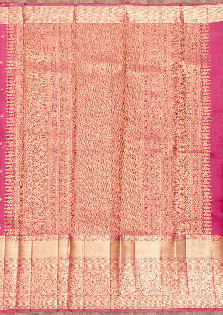 Mauve Zariwork Kanjivaram Pure Silk Saree