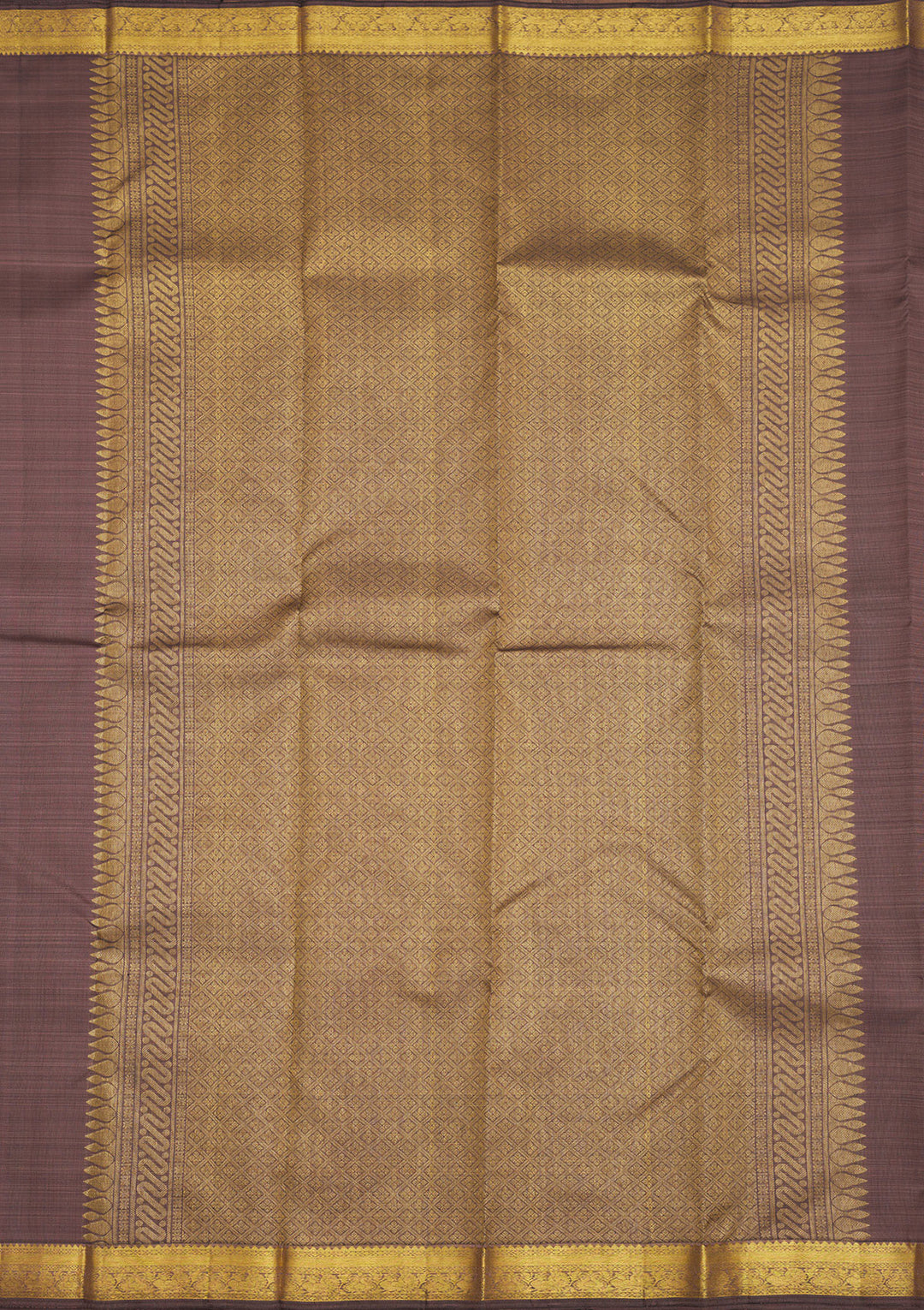 Mauve Zariwork Pure Silk Saree