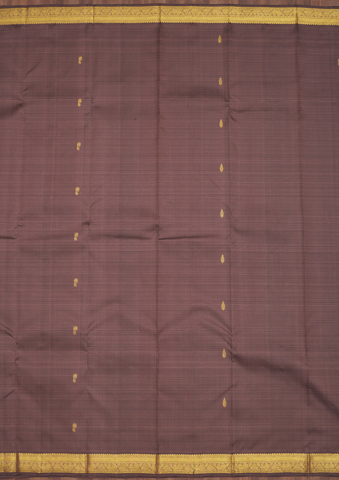 Mauve Zariwork Pure Silk Saree
