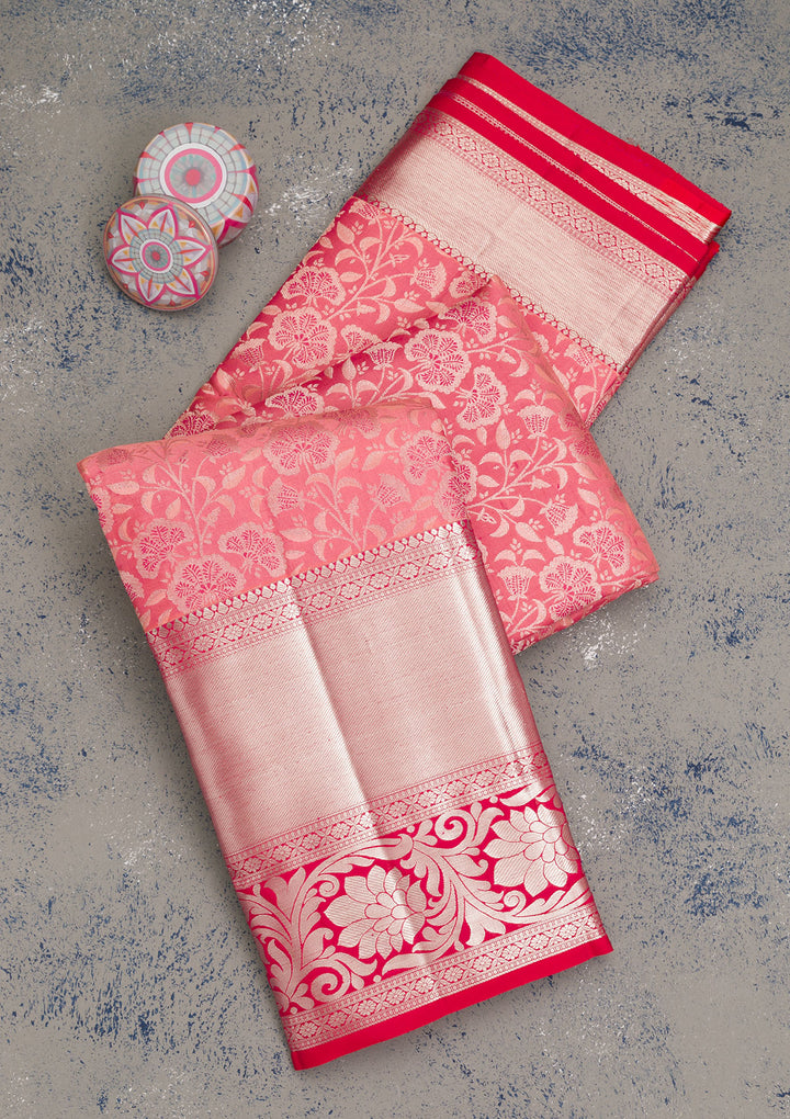 Mauve Zariwork Kanjivaram Pure Silk Saree