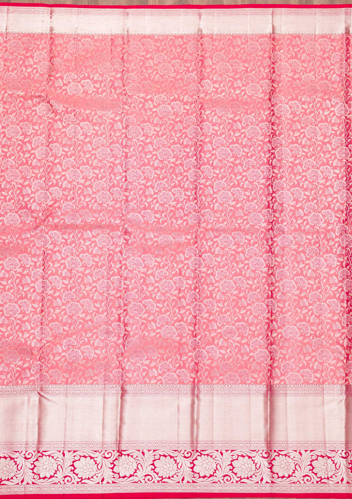 Mauve Zariwork Kanjivaram Pure Silk Saree