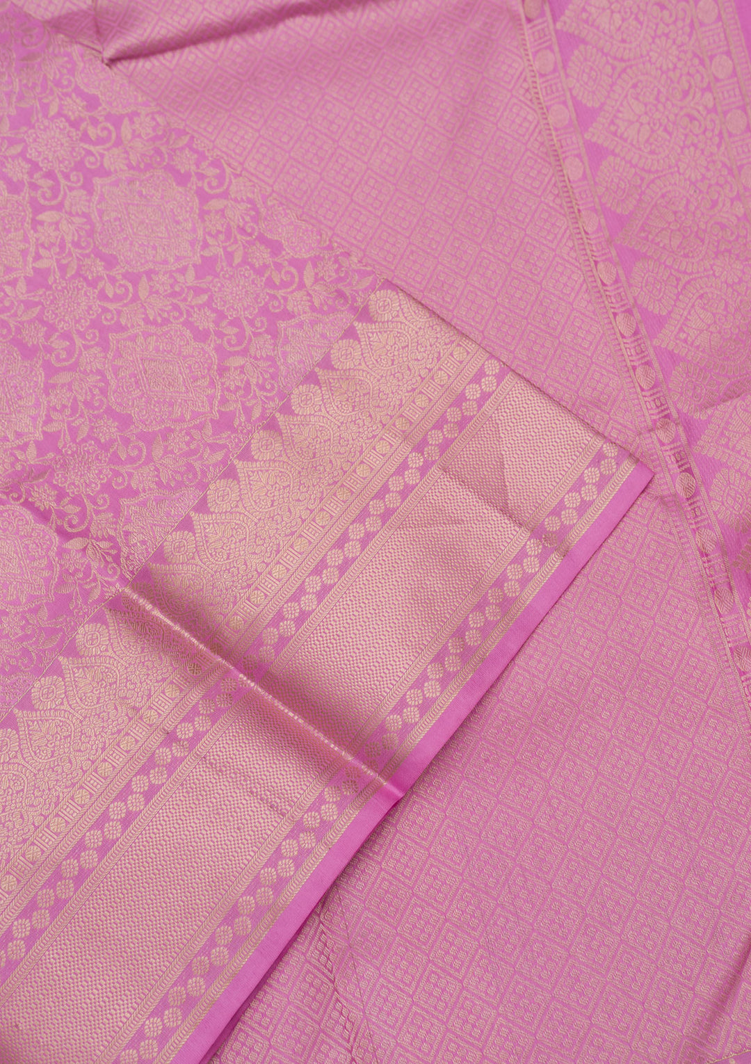 Mauve Zariwork Pure Silk Saree