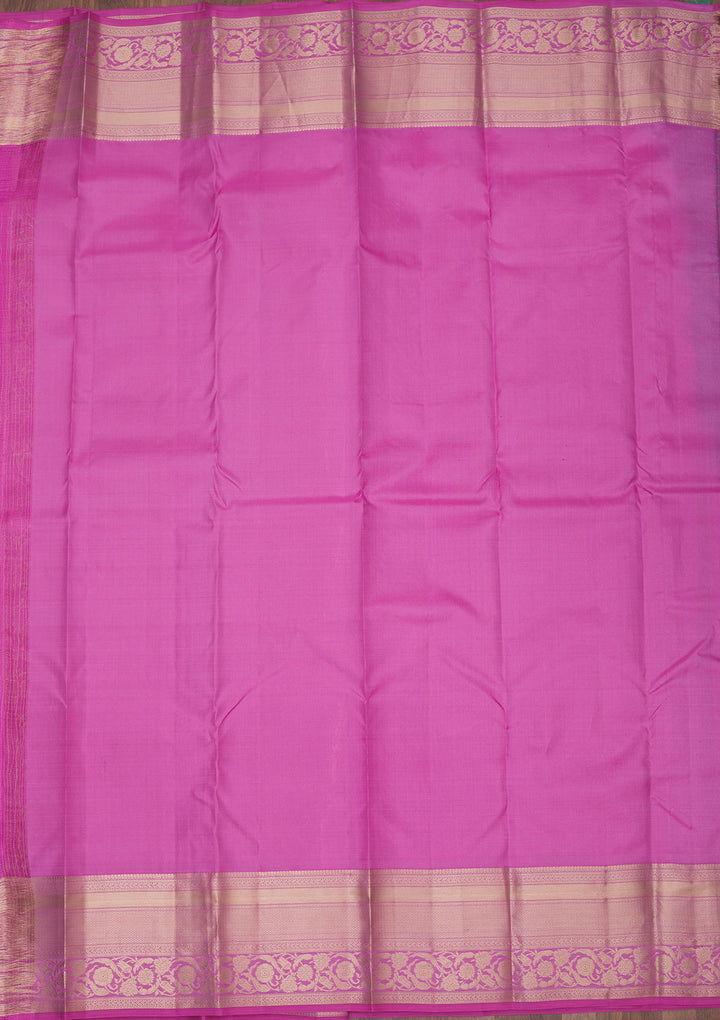 Mauve Zariwork Pure Silk Saree