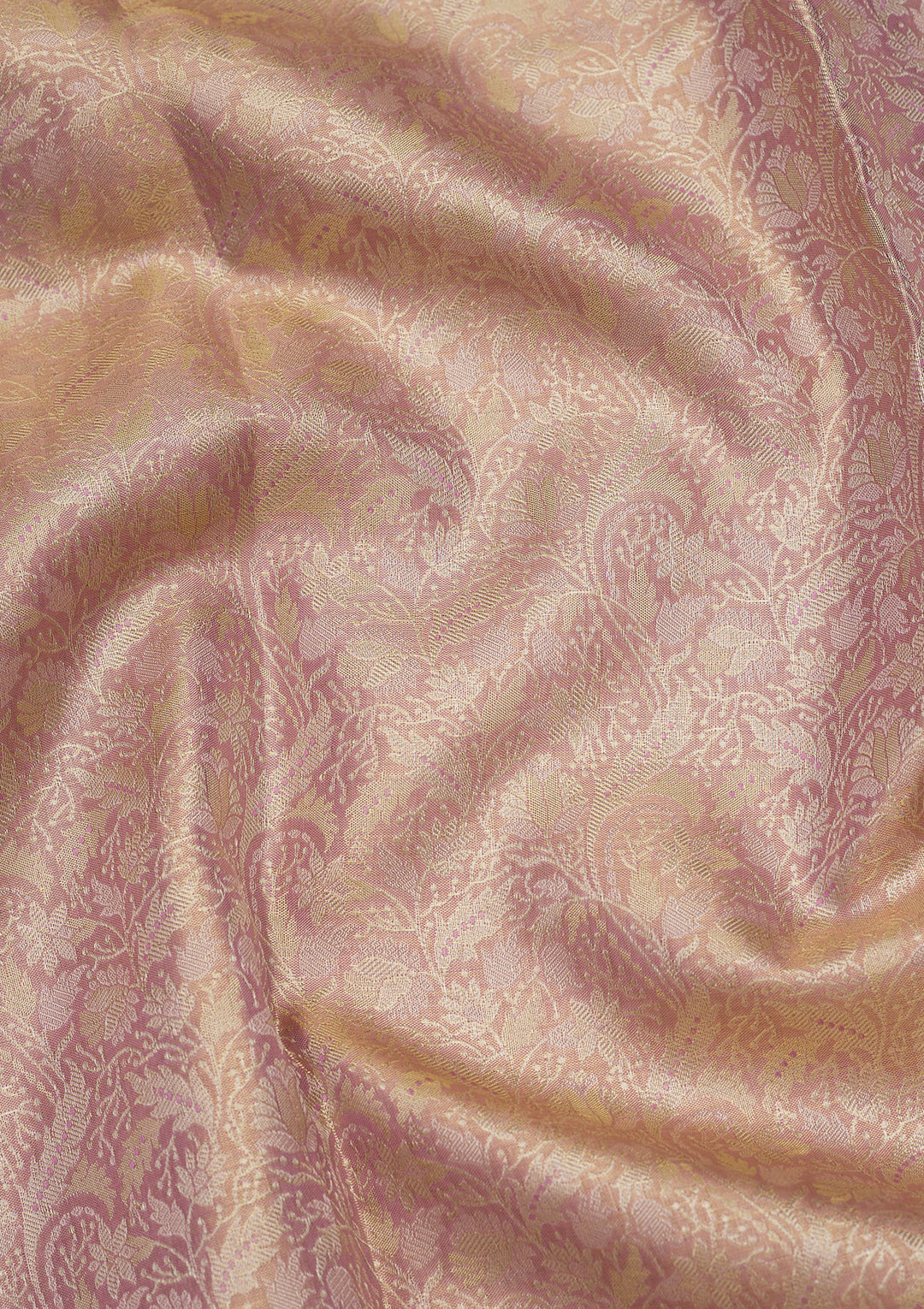 Mauve Zariwork Pure Silk Saree