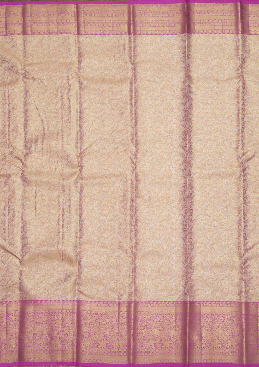 Mauve Zariwork Pure Silk Saree